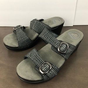 Dansko - Sophie Metallic Croc Embossed Sandal